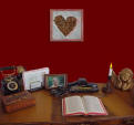 Kärlekens skrivbord och stearin