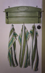 dekorationsmålning av handdukhållare