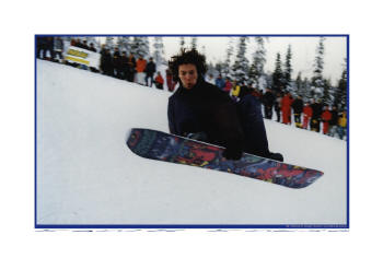 fotokonst av snowboard, Sälen digitaltryck