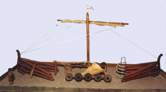 modell av Vikingaskepp